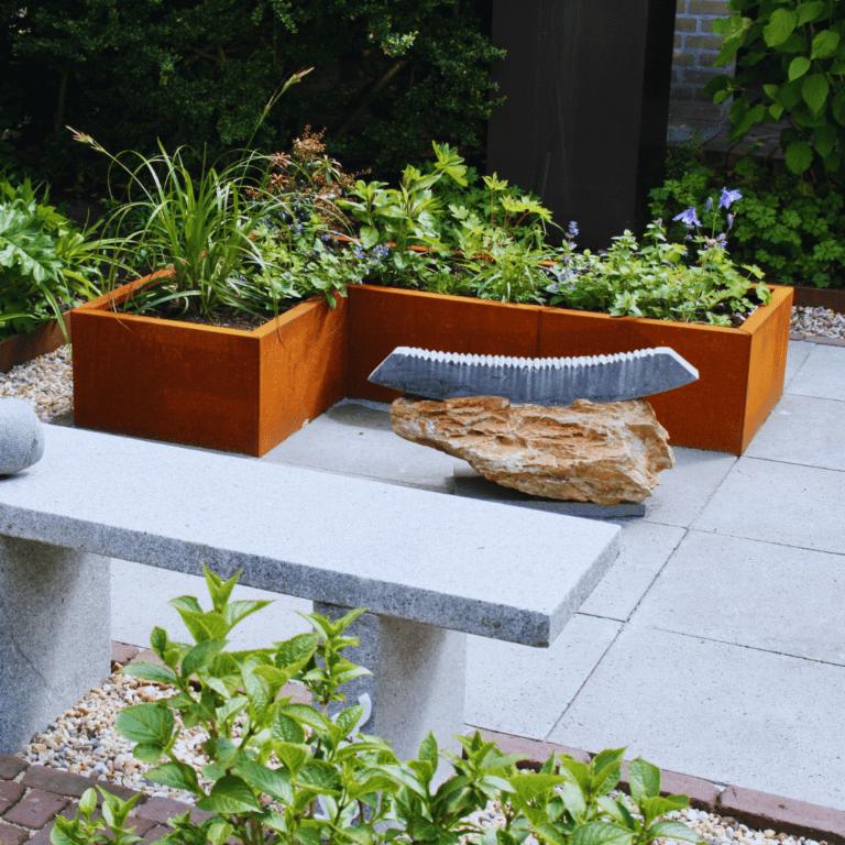 Jardinera de acero corten Kansas 500