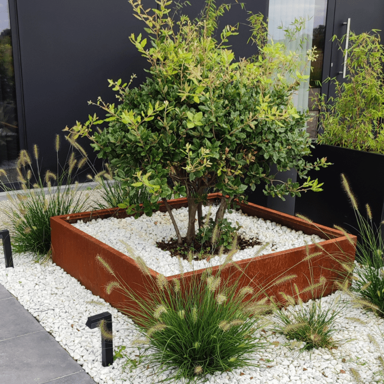 Jardinera de acero corten Miami 1200x1200
