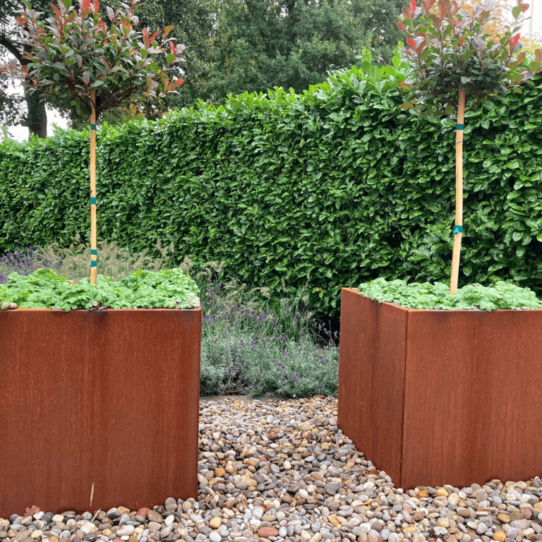 Jardinera de acero corten Miami 700x700