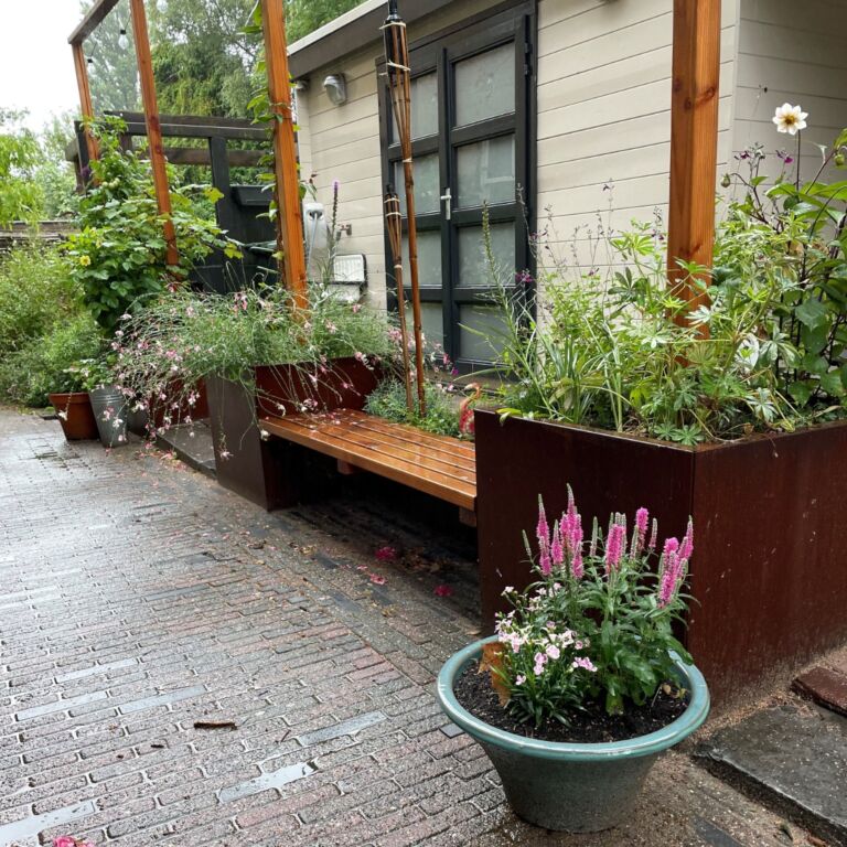 Jardinera de acero corten Miami 700x700