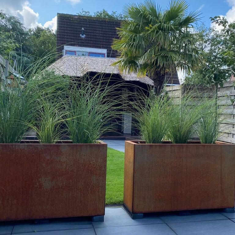 Jardinera de acero corten Texas 400x1000