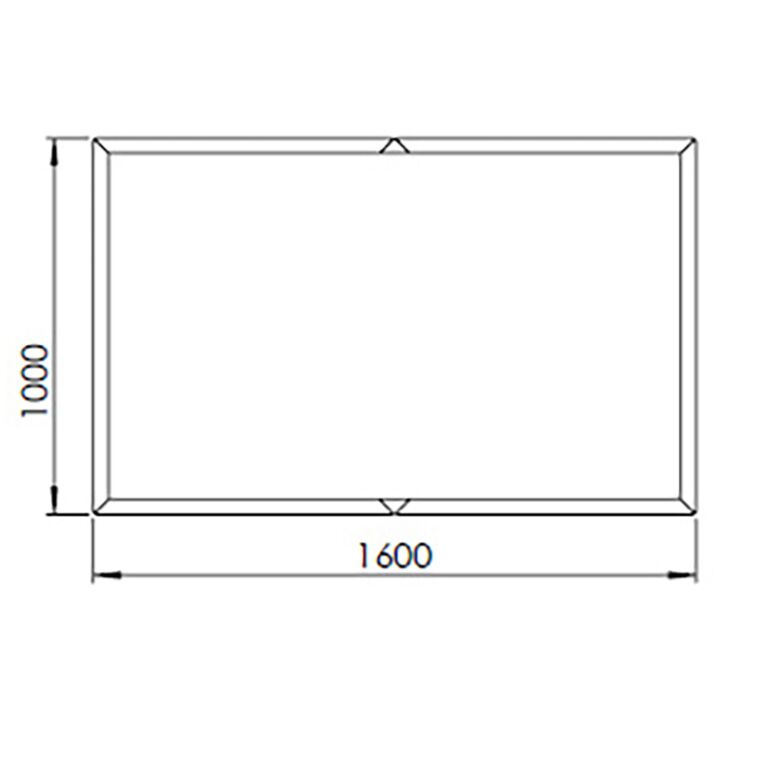 Jardinera de acero con tratamiento electrostático Texas xxl 160 x 100 cm