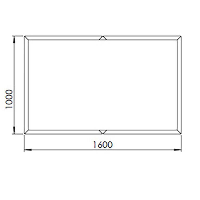 Jardinera de acero con tratamiento electrostático Texas xxl 160 x 100 cm