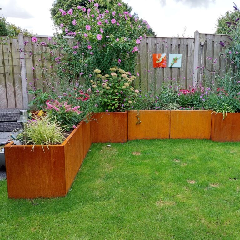 Jardinera de acero corten Texas xxl 1600x1000