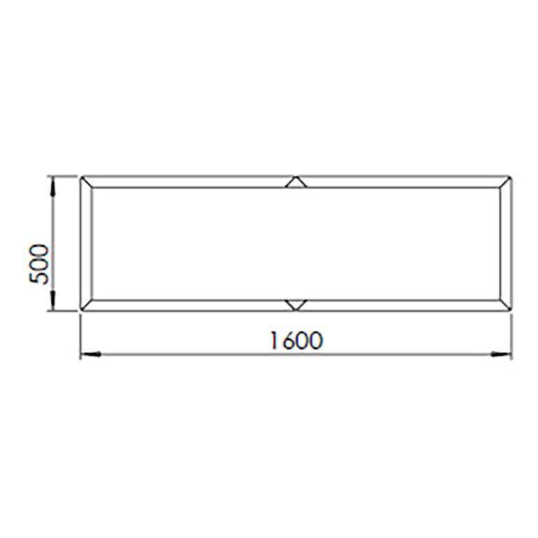 Jardinera de acero corten Texas xxl 160 x 50 cm
