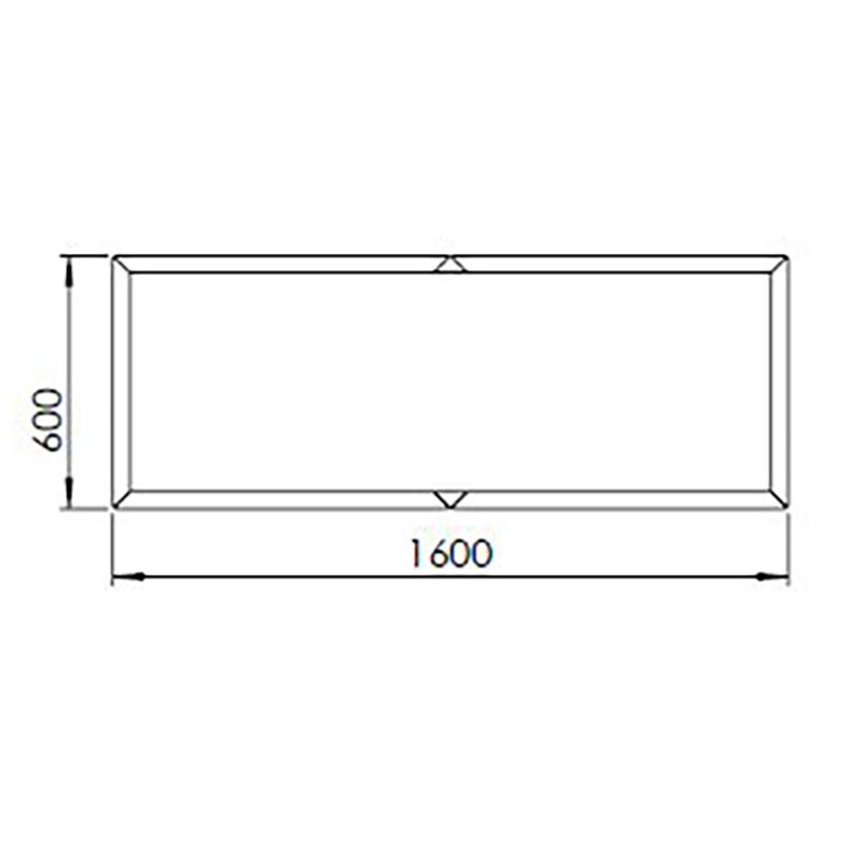 Jardinera de acero con tratamiento electrostático Texas xxl 160 x 60 cm