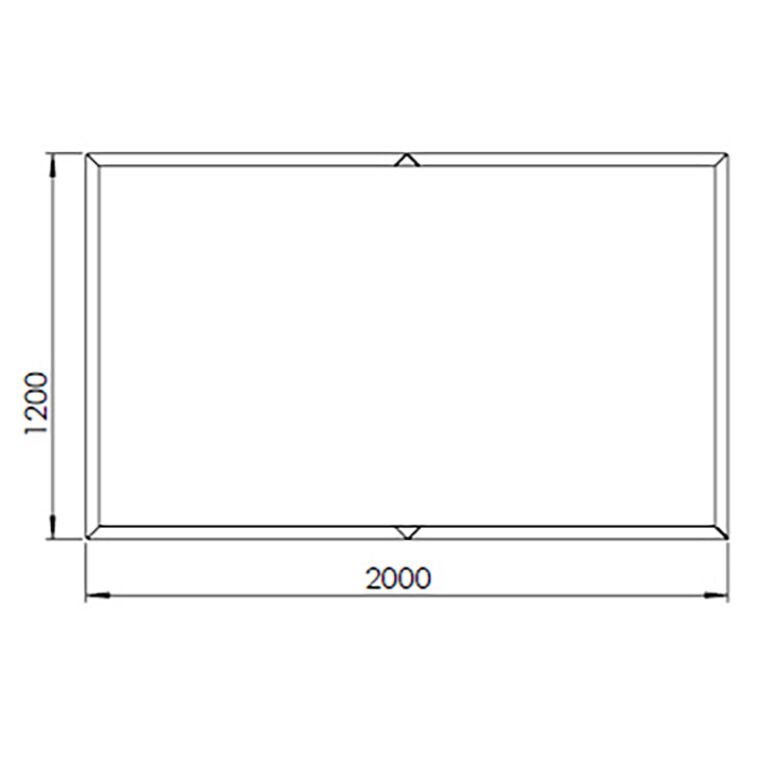 Jardinera de acero corten Texas xxl 200 x 120 cm