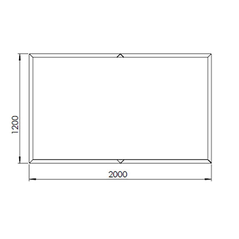 Jardinera de acero con tratamiento electrostático Texas xxl 200 x 120 cm