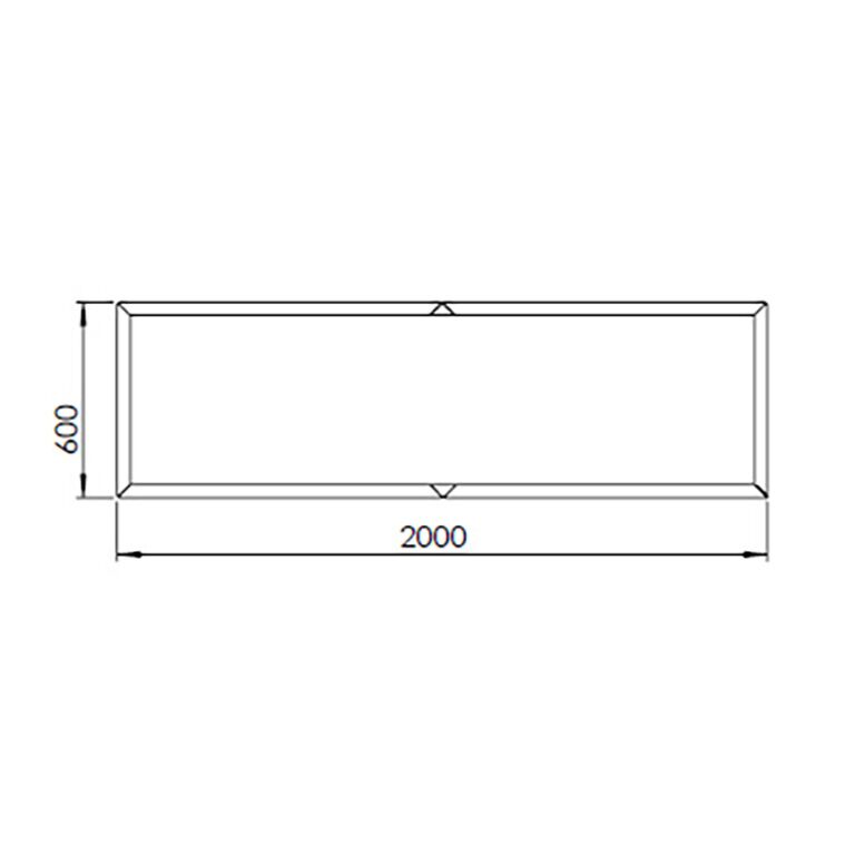 Jardinera de acero con tratamiento electrostático Texas xxl 200 x 60 cm