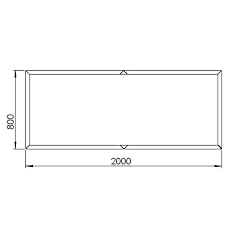 Jardinera de acero corten Texas xxl 200 x 80 cm
