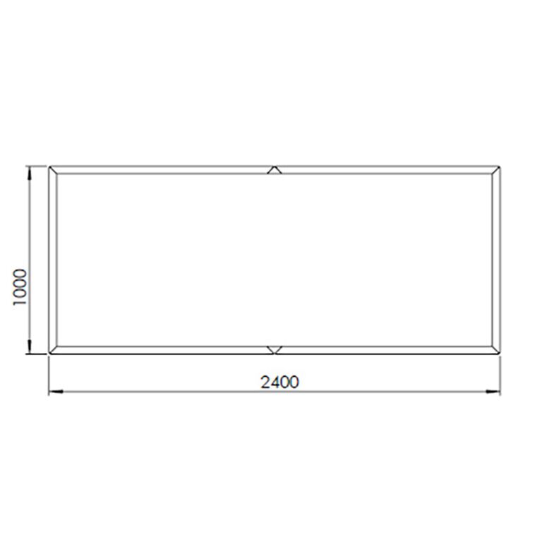 Jardinera de acero corten Texas xxl 240 x 100 cm