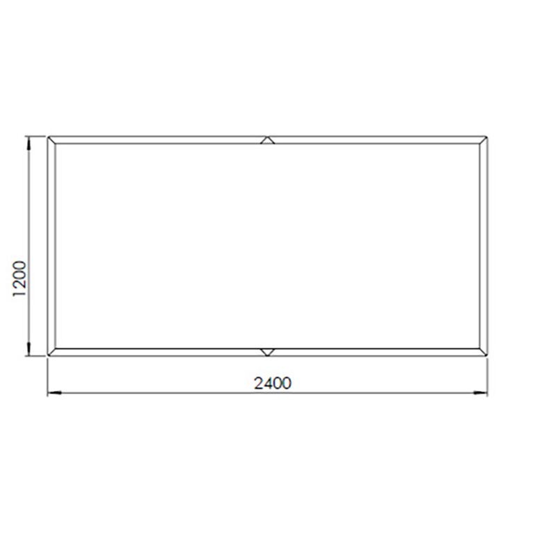 Jardinera de acero corten Texas xxl 240 x 120 cm