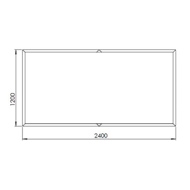 Jardinera de acero con tratamiento electrostático Texas xxl 240 x 120 cm