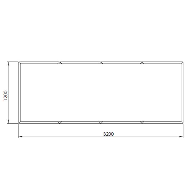 Jardinera de acero corten Texas xxl 320 x 120 cm