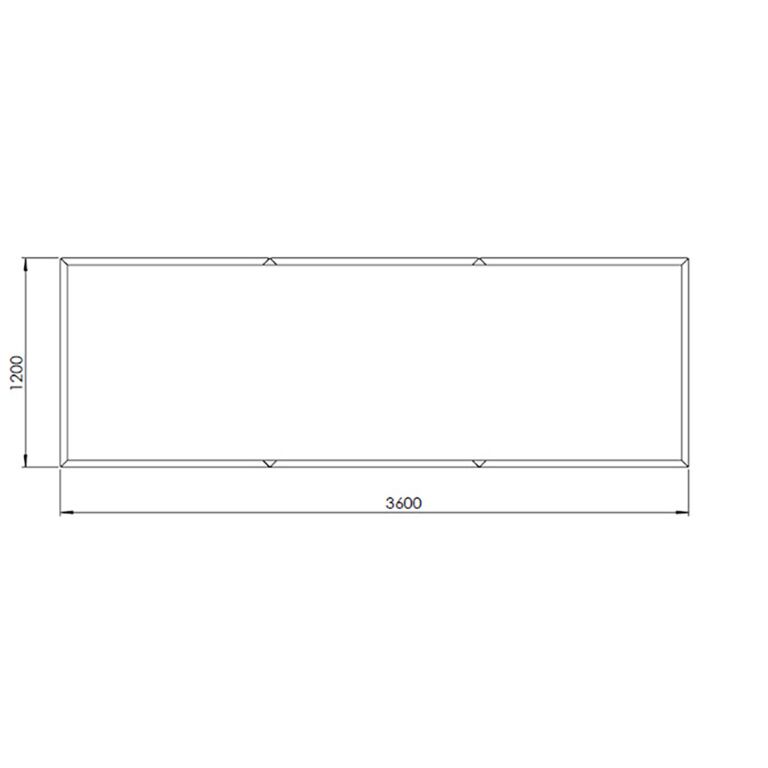 Jardinera de acero corten Texas xxl 360 x 120 cm