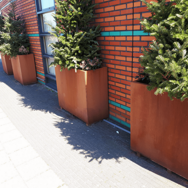 Jardinera de acero corten Texas 300x1000