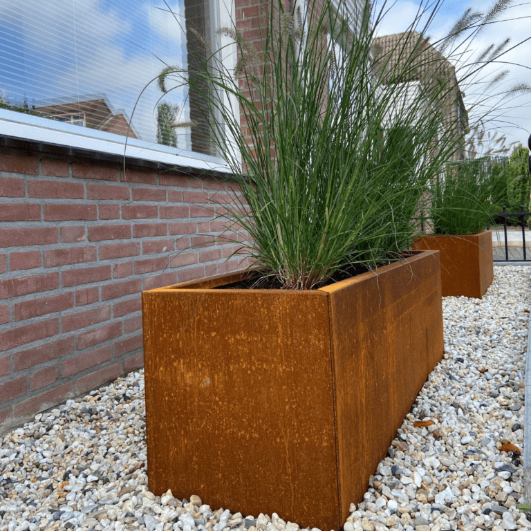 Jardinera de acero corten Texas 400x1000