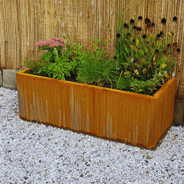 Jardinera de acero corten Texas 500x1200