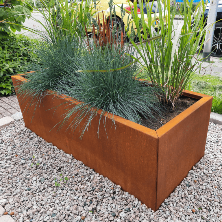 Jardinera de acero corten Texas 500x1200