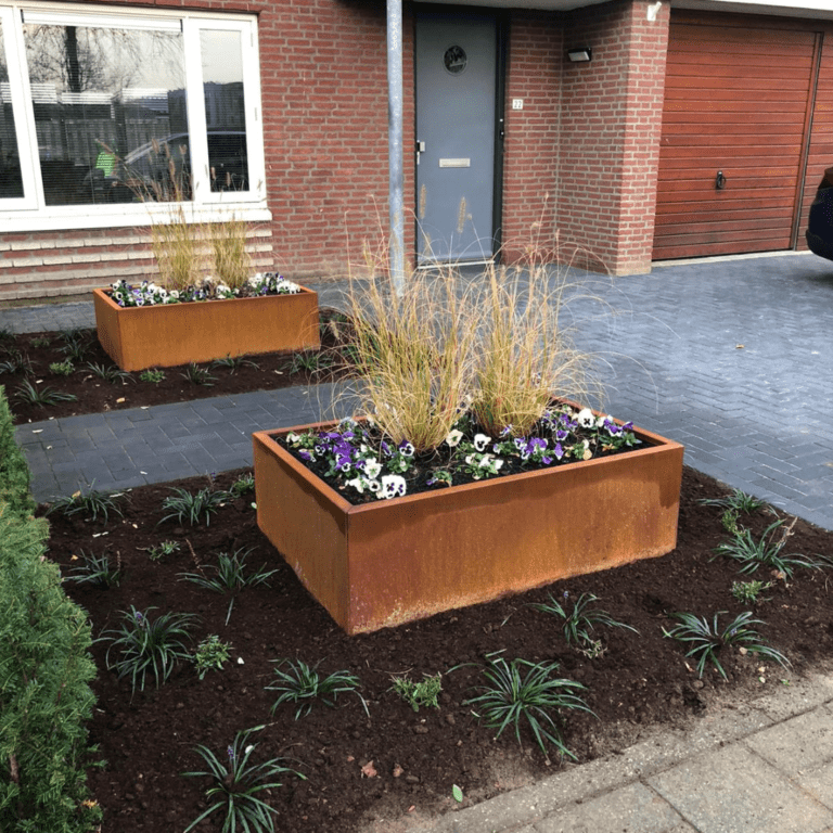 Jardinera de acero corten Texas 800x1200