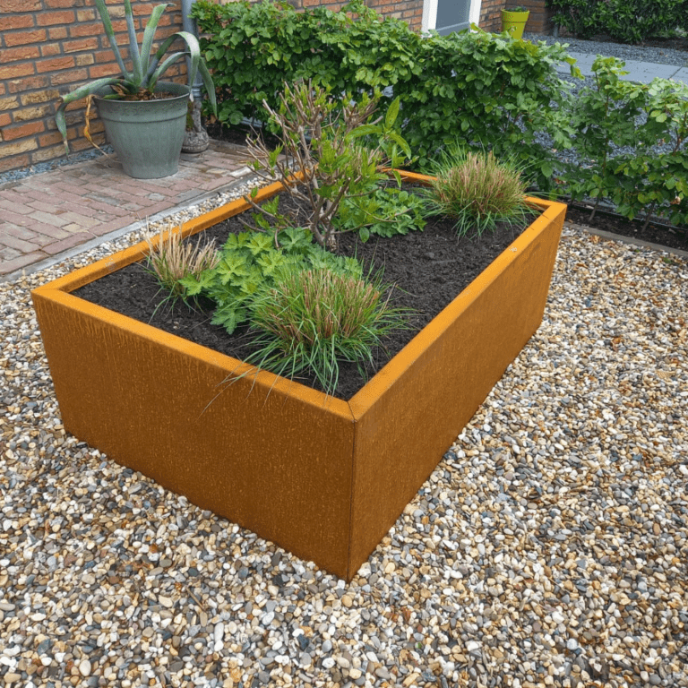 Jardinera de acero corten Texas 800x1200
