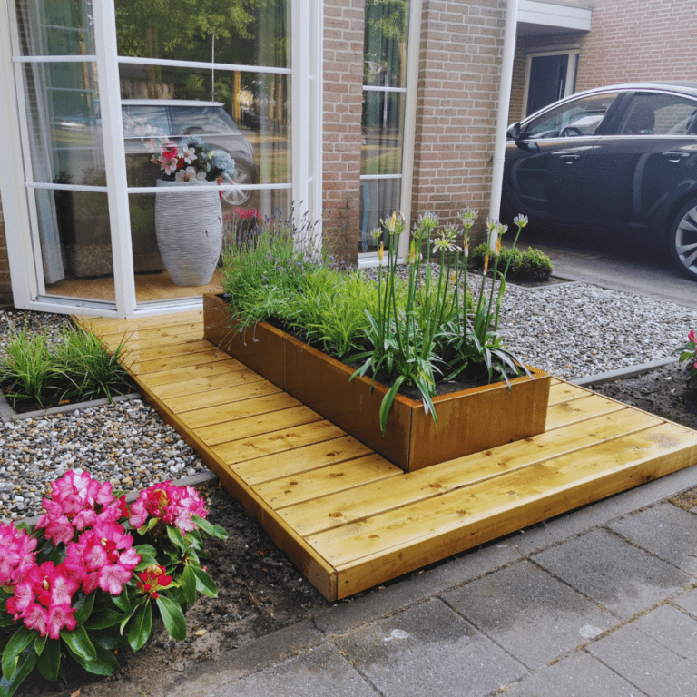 Jardinera de acero corten Texas xxl 1600x600