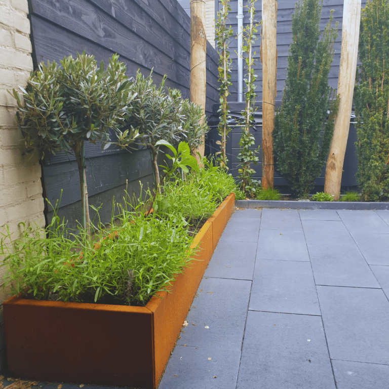 Jardinera de acero corten Texas xxl 2000x1000