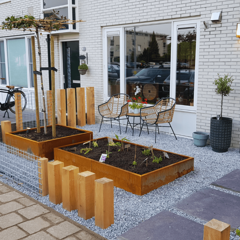 Jardinera de acero corten Texas xxl 2000x1200