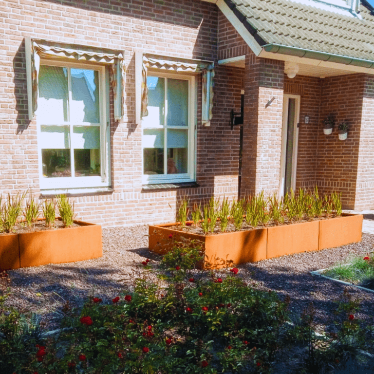 Jardinera de acero corten Texas xxl 3000x1000
