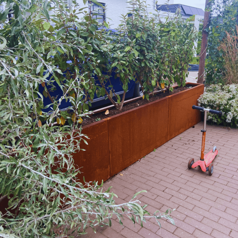 Jardinera de acero corten Texas xxl 3000x300
