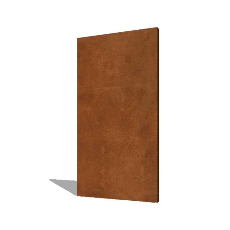 Panel base de acero corten 100 x 6 x 190 cm