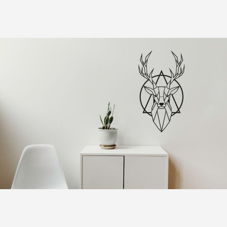 Decoración metálica de pared Ciervo 2.0