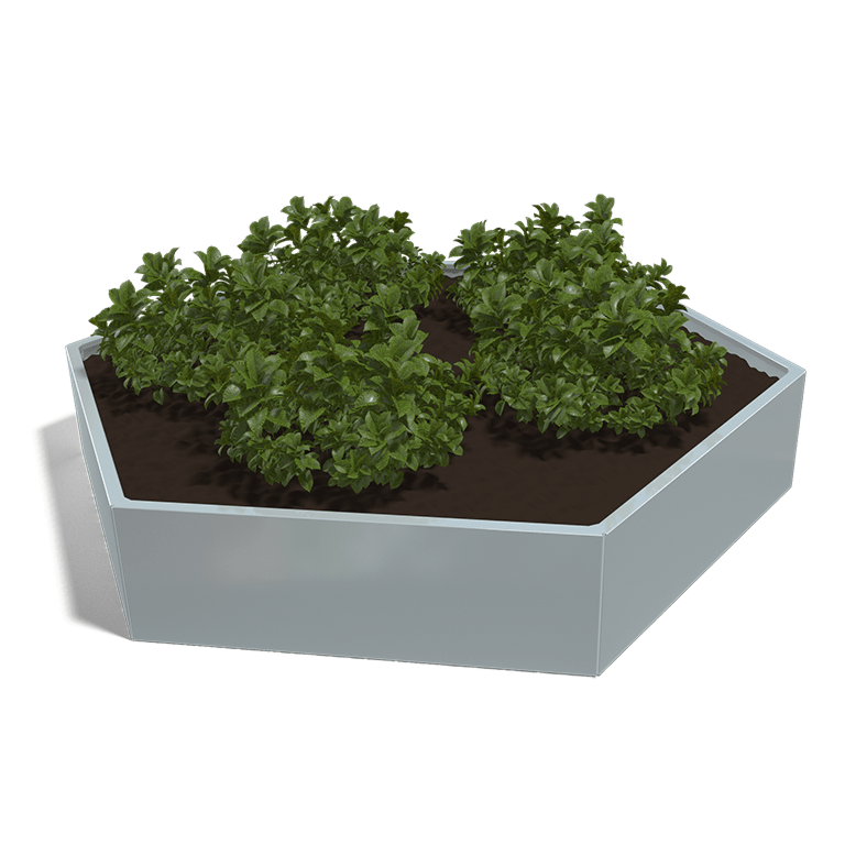 Jardinera de acero galvanizado Denver 1200