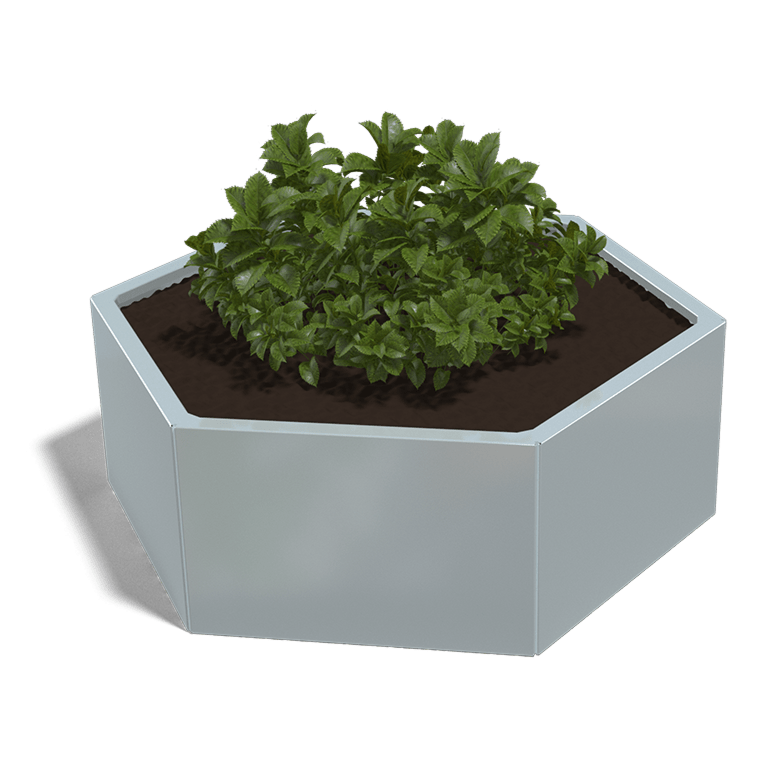 Jardinera de acero galvanizado Denver 600