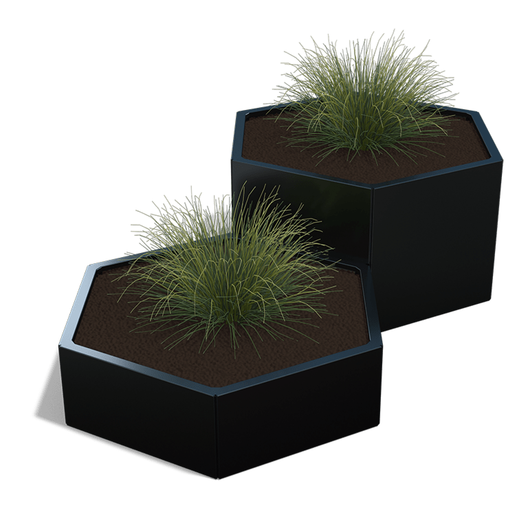 Jardinera de acero con tratamiento electrostático Denver special II 600