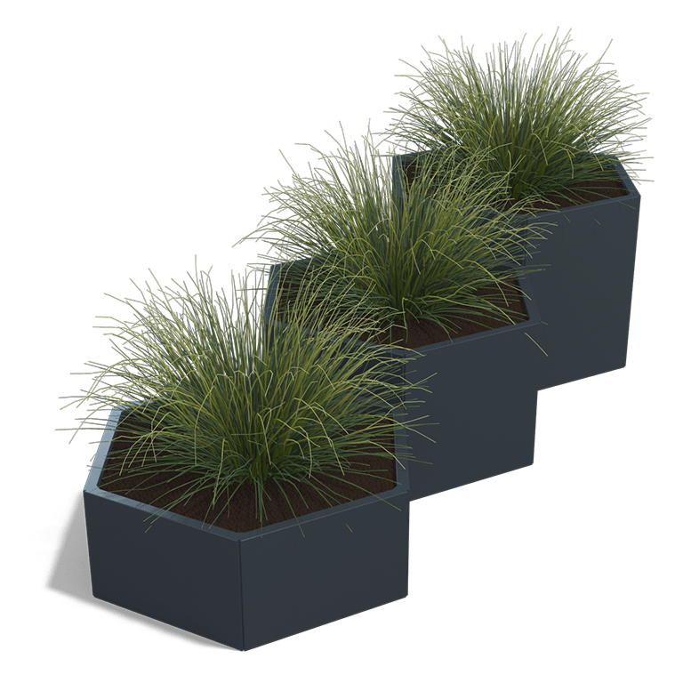 Jardinera de acero con tratamiento electrostático Denver special III 60