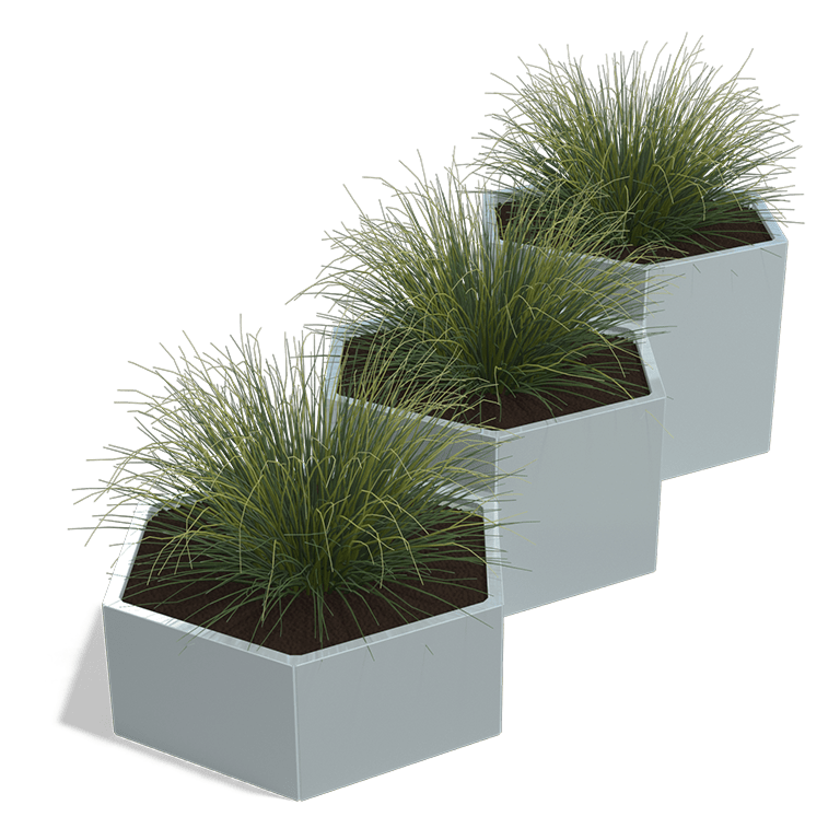 Jardinera de acero galvanizado Denver special III 600