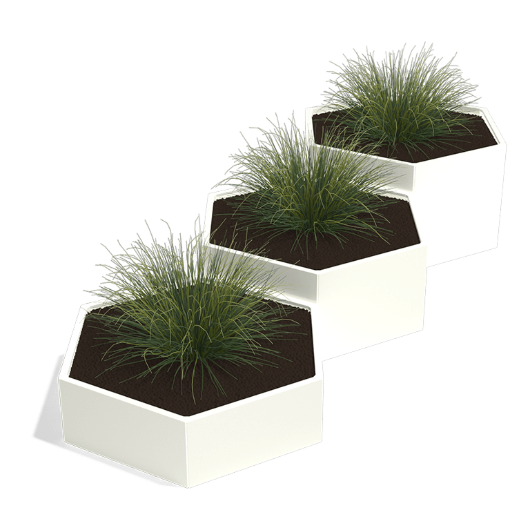 Jardinera de acero con tratamiento electrostático Denver special III 80