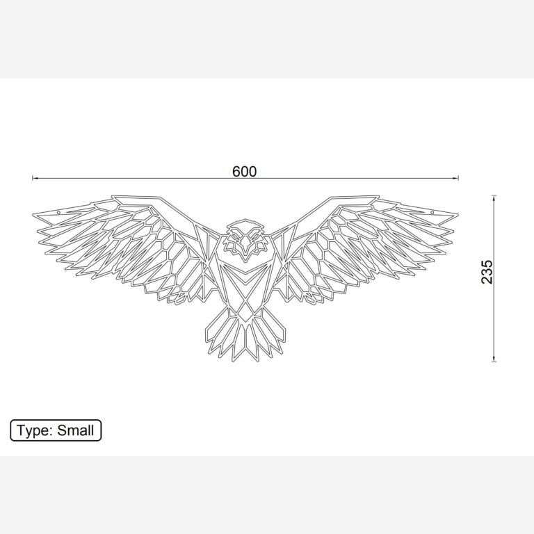 Decoración metálica de pared Águila