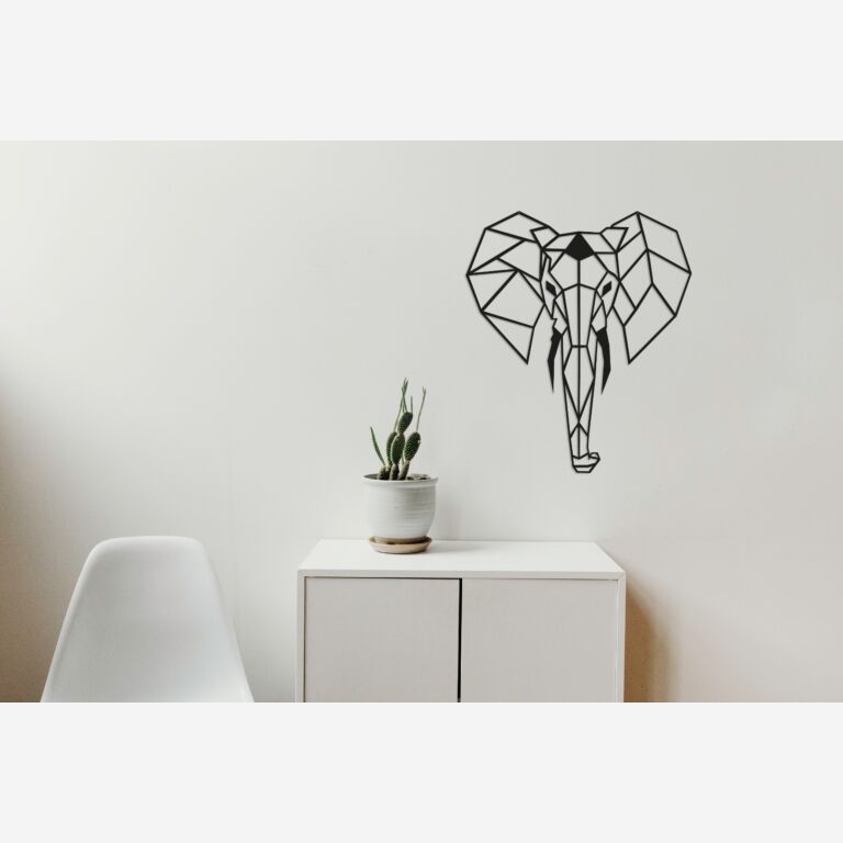 Decoración metálica de pared Elephant 2.0