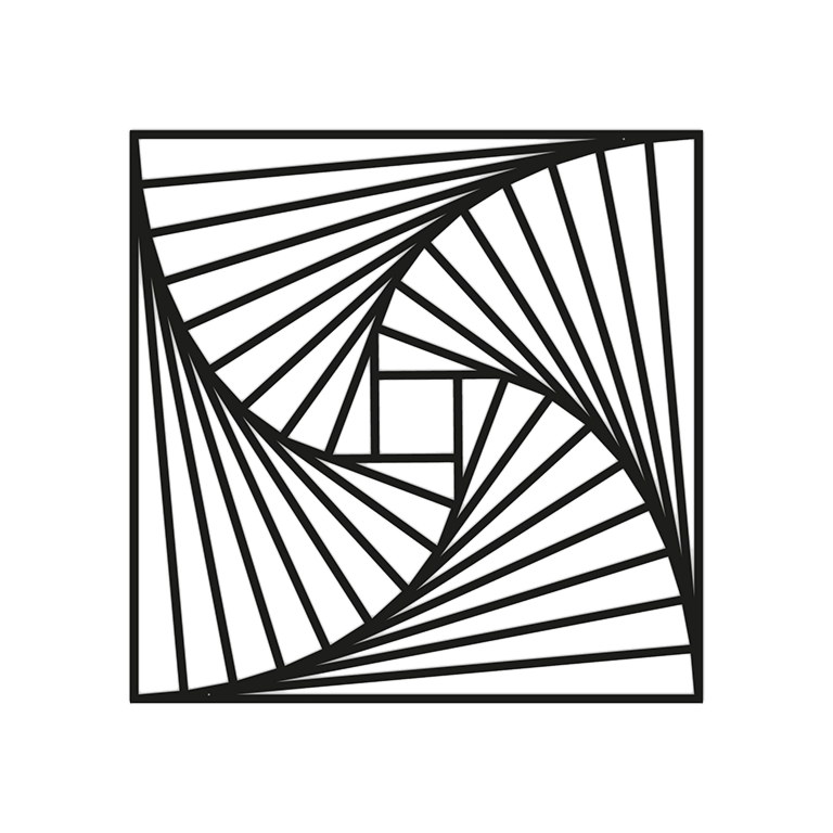 Decoración metálica de pared Geometric Pattern 3.0