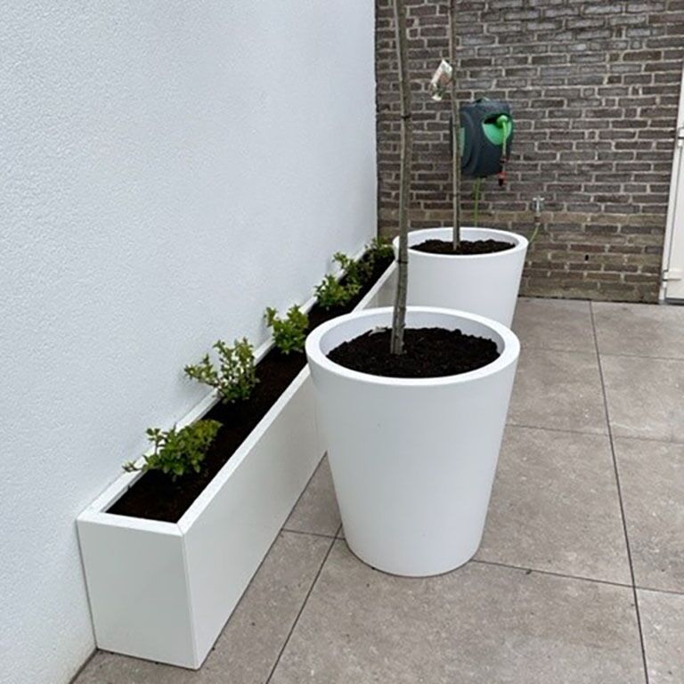 Jardinera de acero con tratamiento electrostático Texas xxl 3000x300