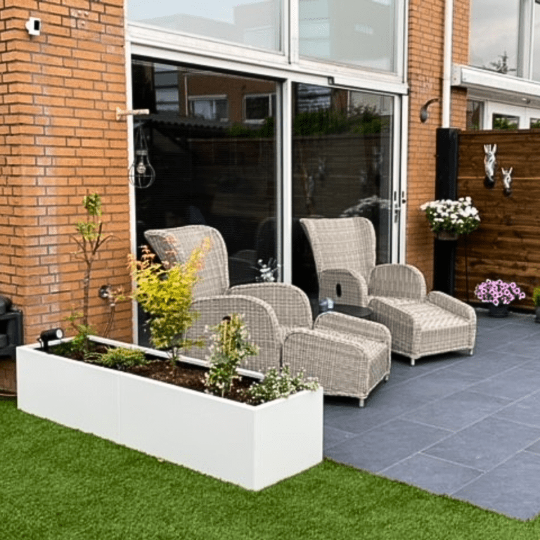 Jardinera de acero con tratamiento electrostático Texas xxl 2000x500