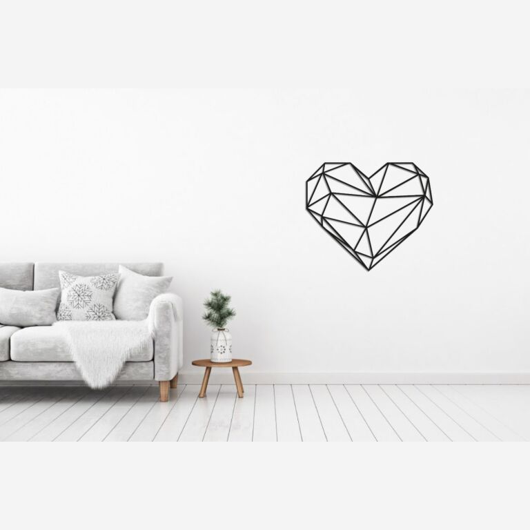 Decoración metálica de pared Corazón