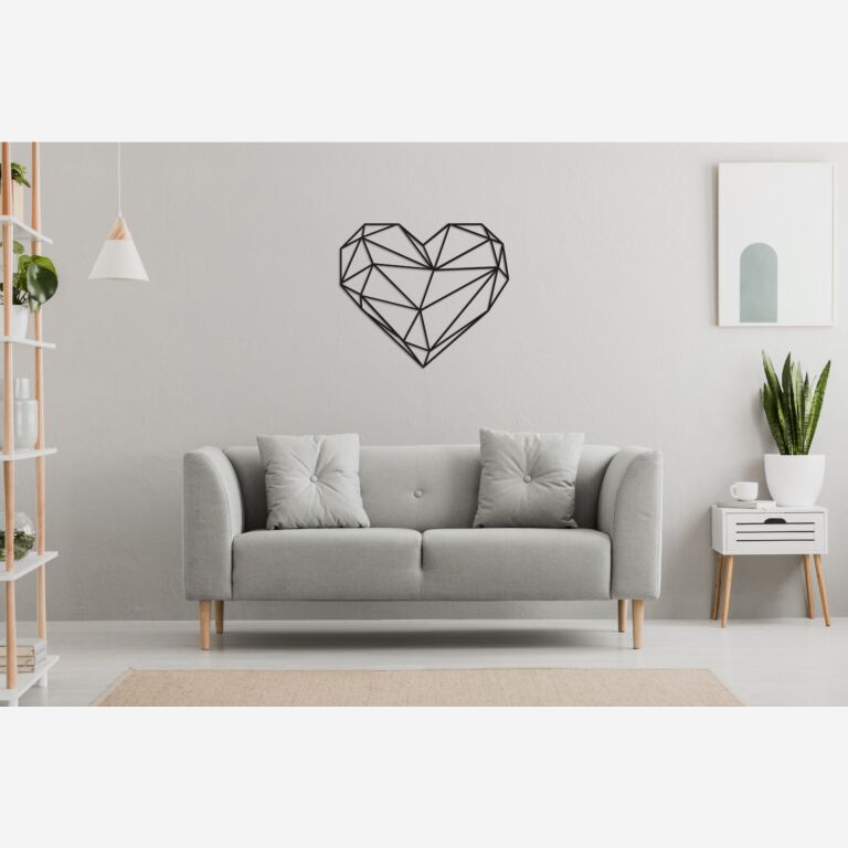 Decoración metálica de pared Corazón