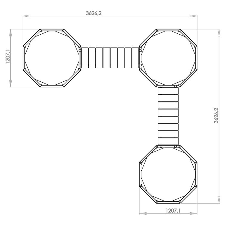 Jardinera de acero con tratamiento electrostático con asiento Vegas Chicago esquina