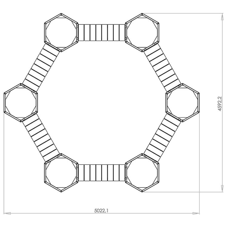 Jardinera de acero corten con asiento Vegas fogata diseño