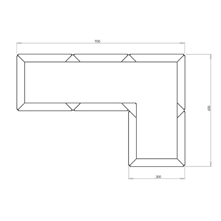 Jardinera de acero con tratamiento electrostático Kansas 30