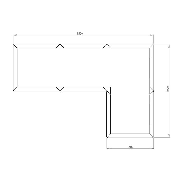 Jardinera de acero con tratamiento electrostático Kansas 50