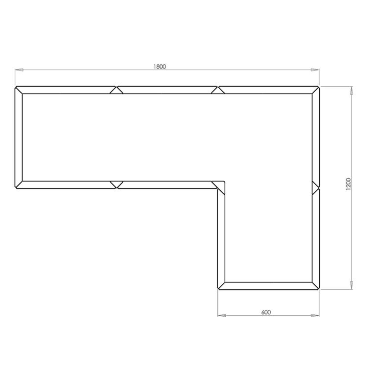 Jardinera de acero con tratamiento electrostático Kansas 60